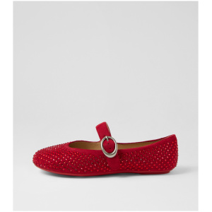 Top End Babry To Red Red Microsuede Red Red Shoes Womens Shoes Casual Flat Shoes