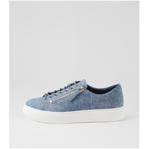 Top End Dashar To Blue Denim Leather Blue Denim Sneakers Womens Shoes Casual Casual Sneakers