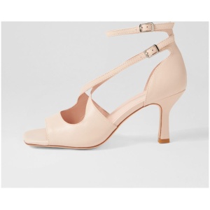 Top End Lanyey To Nude Leather Nude Sandals Womens Shoes Heeled Sandals
