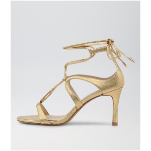 Top End Norinne To Old Gold Lizard Leather Old Gold Lizard Sandals Womens Shoes Dress Heeled Sandals