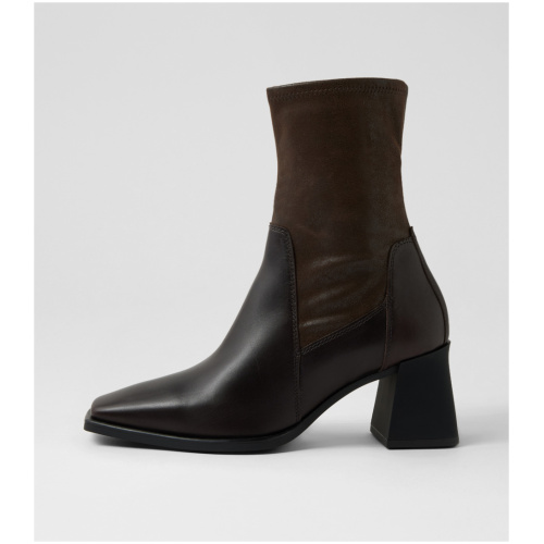Vagabond Shoemakers Hedda Boot Vb Chocolate Stretch Leather Chocolate Boots Womens Shoes Casual Ankle Boots
