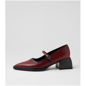 Vagabond Shoemakers Vivian Maryjane Vb Dk Red Leather Dk Red Shoes Womens Shoes Casual Heeled Shoes