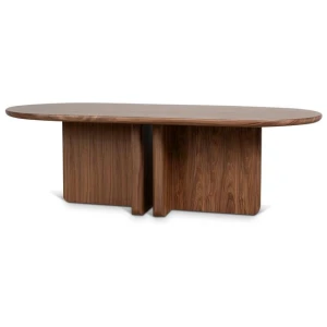 Valdis 2.4m Dining Table - Walnut by Interior Secrets - AfterPay Available