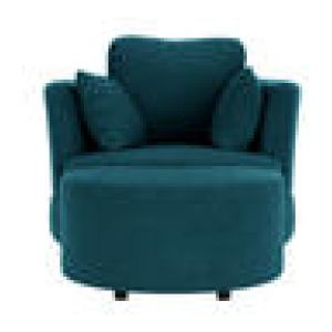 Valentini Armchair With Ottoman Blue