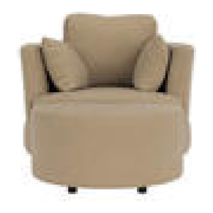 Valentini Armchair With Ottoman Brown