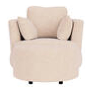 Valentini Armchair With Ottoman Neutral