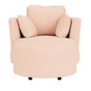 Valentini Armchair With Ottoman Pink