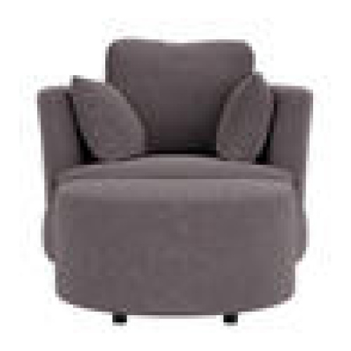 Valentini Armchair With Ottoman Purple