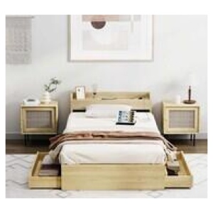 Valtor Storage King Single Bed With Usb Neutral