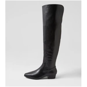 Verali Camden Ve Black Smooth Black Boots Womens Shoes Dress Casual Long Boots