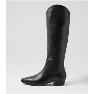 Verali Canterbury Ve Black Smooth Black Boots Womens Shoes Dress Casual Long Boots