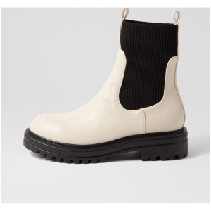 Verali Moses Ve Bone Black Smooth Knit Bone Black Boots Womens Shoes Casual Ankle Boots