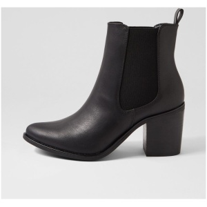 Verali Samantha Ve Black Smooth Black Boots Womens Shoes Casual Ankle Boots