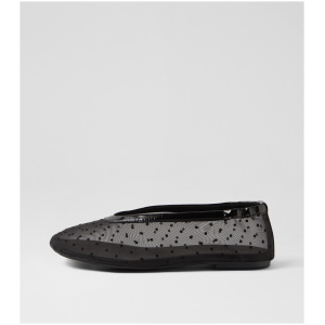Walnut Zurich Ballet Wa Black Spot Mesh Black Spot Shoes Womens Shoes Casual Flat Shoes
