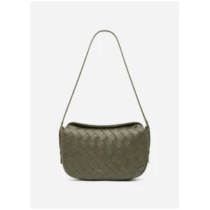 Woven Leather Shoulder Bag