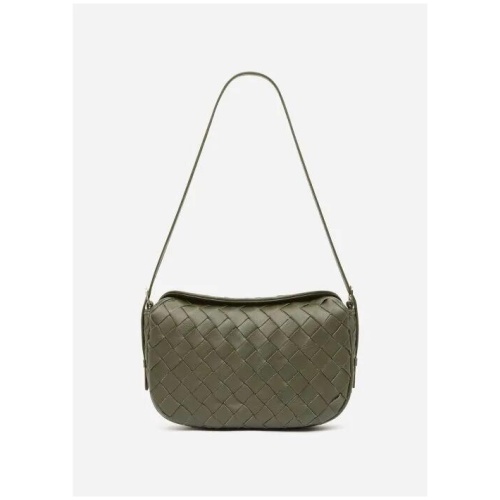 Woven Leather Shoulder Bag