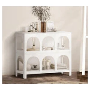 Zari Display Cabinet White