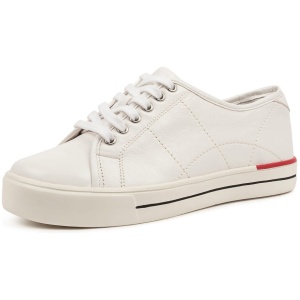 Ziera Ashleen W Zr White Leather White Sneakers Womens Shoes Casual Casual Sneakers