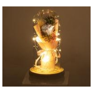21Cm Floral Artificial Plant Blue Small