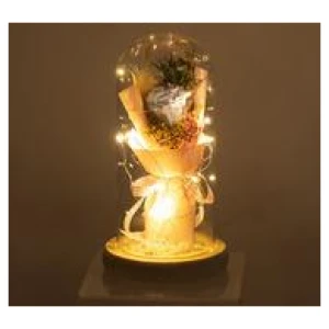 21Cm Floral Artificial Plant Blue Small