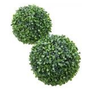 25Cm Boxwood Ball Artificial Plant Green Small