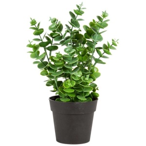 27Cm Eucalyptus Artificial Plant Green