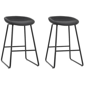 2x Bar Stools Kitchen Dining Chairs Counter Stool PU Leather Metal