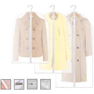 6Pcs Suit Dress Clothing Dust Cover Bag Jacket Wardrobe Storage Coat Protector (2M+2L+2XL)