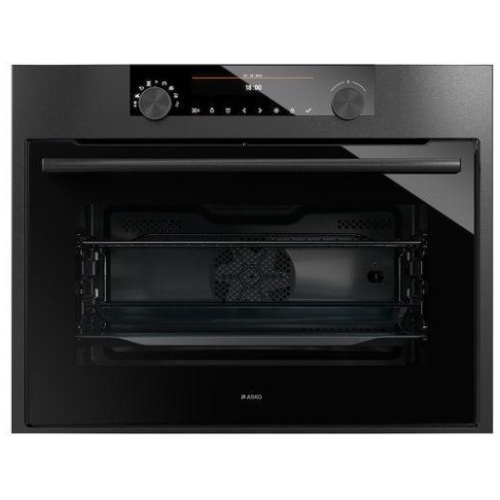 ASKO 45cm Built - In Combination Microwave Oven - Black Steel