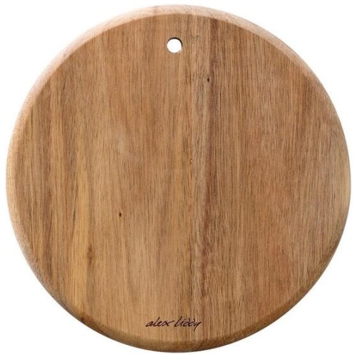 Acacia Wood Mini Round Serving Board Size 19X19cm by Alex Liddy