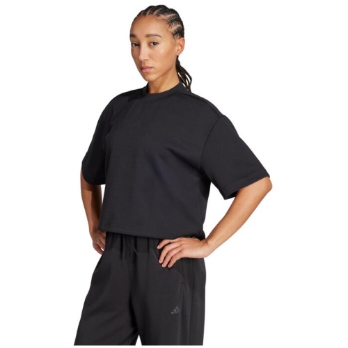 Adidas Yoga Motion Waffle Tee Womens - Black - XS