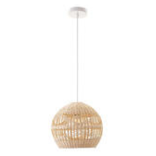 Aimy Rattan Pendant Light Neutral Medium
