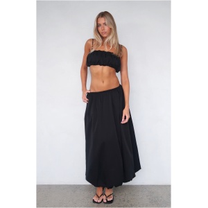 All I Wanted Was You Midi Skirt Black