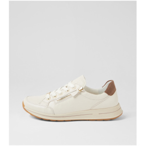 Ara Osaka 01 Ar Creme Sesame Leather Suede Creme Sesame Sneakers Womens Shoes Casual Casual Sneakers
