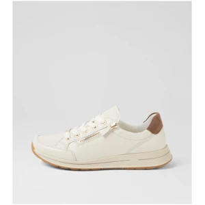 Ara Osaka 01 Ar Creme Sesame Leather Suede Creme Sesame Sneakers Womens Shoes Casual Casual Sneakers