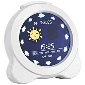 Artiss 3.8" Digital Day Clock Calendar Alarm LCD Display White