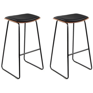 Artiss Bar Stools Kitchen Counter Stools Metal Chairs x2