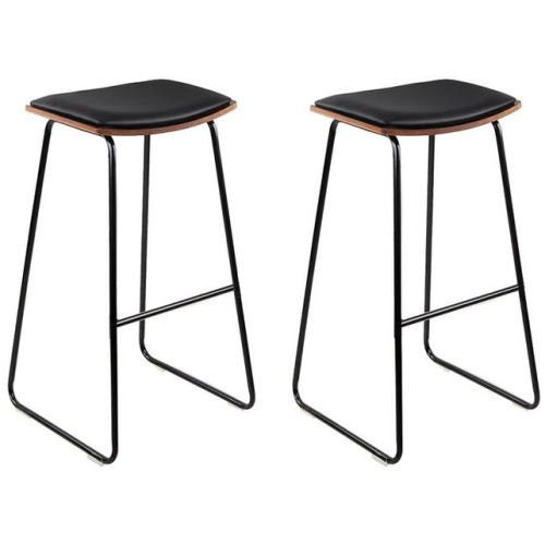 Artiss Bar Stools Kitchen Counter Stools Metal Chairs x2