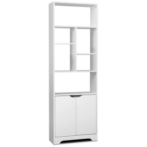 Artiss Bookshelf with Cabinet - GINA White