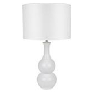 Aubre Table Lamp White