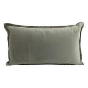 Autumn Rectangle Velvet Lumbar Cushion Latte