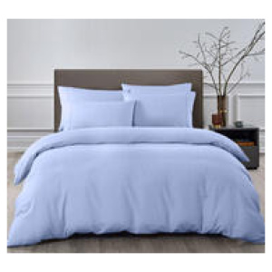 Bamboo Queen 6 Piece 2000Tc Quilt Cover & Sheet Set Blue