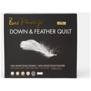 Bas Phillips 50/50 Duck Feather & Down Quilt