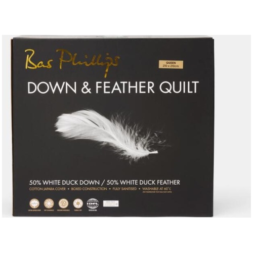 Bas Phillips 50/50 Duck Feather & Down Quilt