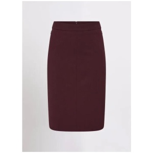 Bordeaux Pencil Midi Skirt