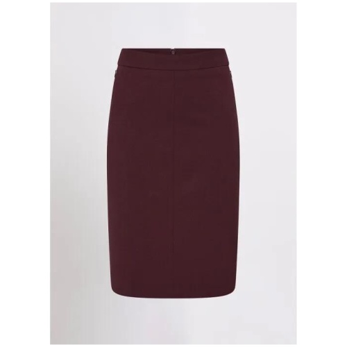 Bordeaux Pencil Midi Skirt