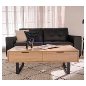 Bridge 2 Drawer Coffee Table Brown