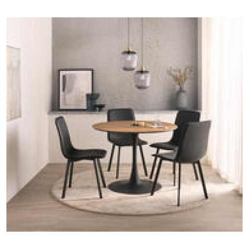 Bridge 4 Seater Dining Table Set With Hayden Chairs Brown
