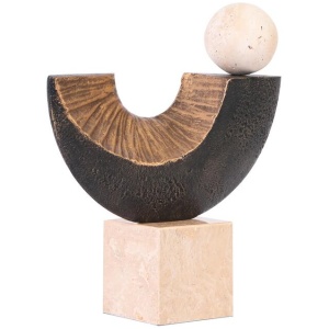 Bruni Balance Sculpture - Dark Bronze by Interior Secrets - AfterPay Available