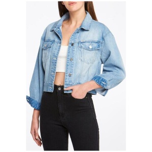 Cindy Cropped Jacket Acadia Bleach